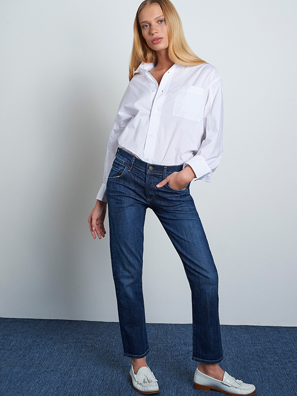 How to wear boyfriend jeans with flats